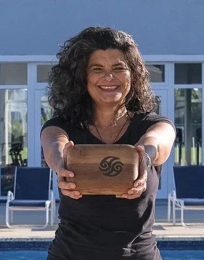 Rachael Aberle, Block Therapy specialist and yoga instructor.